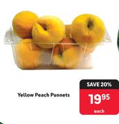 Yellow Peach Punnets-Each