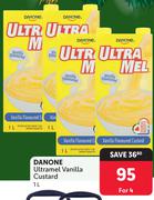Danone Ultramel Vanilla Custard-For 4 x 1Ltr
