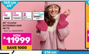Samsung 165cm (65") Crystal DU7000KX UHD 4K TV