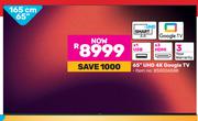 TCL 165cm (65") UHD 4K Google TV