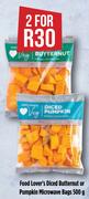 Food Lover's Diced Butternut Or Pumpkin Microwave Bags-For 2 x 500g
