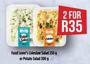 Food Lover's Coleslaw Salad 250g Or Potato Salad 300g-For 2 