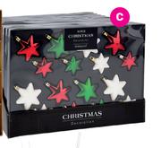 16 Piece Traditional Star Shaped Baubles