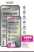2 x Samsung Galaxy S24 5G Smartphone-On 1.3GB Red Core More Data + Red Flexi 150