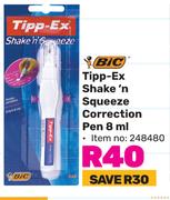 Bic Tipp Ex Shake n Squeeze Correction Pen-8ml