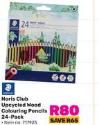 Staedtler Noris Club Upcycled Wood Colouring Pencils 24 Pack