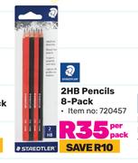 Staedtler 2 HB Pencils 8 Pack-Per Pack