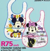 Character Catcher Bib-Each