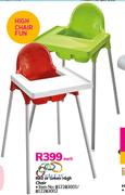 Baby Links Red Or Green High Chair-Each