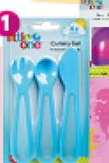 Little One 3 Piece Cutlery Set Duo Grip-Each