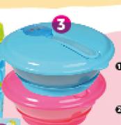 Little One Suction Bowl With Lid Spoon-Each