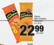 Bakers Mini Cheddars (Selected)-6 x 33g Per Pack
