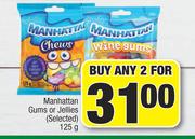 Manhattan Gums Or Jellies (Selected)-For Any 2 x 125g