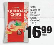 Spar Quinoa Or Lentil Flavoured Snack (Selected)-100g Each