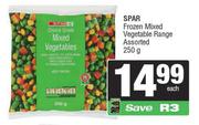 Spar Frozen Mixed Vegetable Range Assorted-250g Each