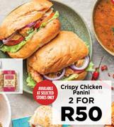 Crispy Chicken Panini-For 2