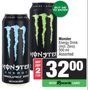 Monster Energy Drink Assorted-For 2 x 500ml