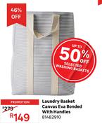 Laundry Basket Canvas Eva Bonded With Handles 81482910