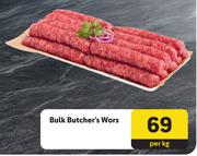 Bulk Butcher's Wors-Per Kg