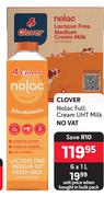 Clover Nolac Full Cream UHT Milk-6 x 1L