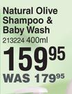 Oh-Lief Natural Olive Shampoo & Baby Wash-400ml