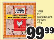 Spar IQF Mixed Chicken Portions-4Kg