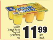 Clover Snack Pack Yoghurt (Selected)-6's Per Pack
