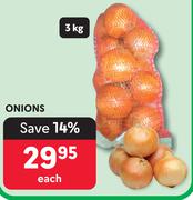Onions-3kg Each