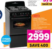 Defy 4 Solid Plate Stove Compact Black DSS514