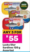 Lucky Star Sardines Assorted-For Any 3 x 120g