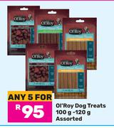 Ol'Roy Dog Treats Assorted-For Any 5 x 100g-120g