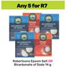 Robertsons Epsom Salt Or Bicarbonate Of Soda-For Any 5 x 14g
