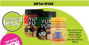 Yum Yum Peanut Butter 400g Plus Little Bee Raw Honey 500g-All For