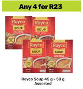 Royco Soup Assorted-For Any 4 x 45g-50g