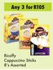 Ricoffy Cappuccino Sticks Assorted-For Any 3 x 8's Pack