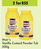 Moir's Vanilla Custard Powder Tub-For 2 x 500g
