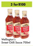 Wellington's Sweet Chilli Sauce-For 3 x 700ml