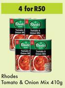 Rhodes Tomato & Onion Mix-For 4 x 410g