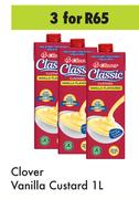 Clover Vanilla Custard-For 3 x 1Ltr