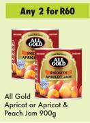 All Gold Apricot Or Apricot Or Peach Jam-For Any 2 x 900g