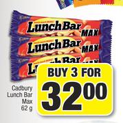 Cadbury Lunch Bar Max-For 3x62g