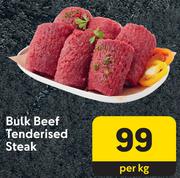 Bulk Beef Tenderised Steak-Per Kg