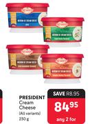 President Cream Cheese (All Variants)-For Any 2 x 230g