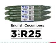 English Cucumbers-For 3