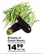 Brinjal Or Green Beans-Per kg