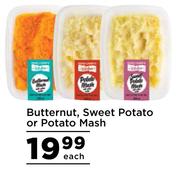 Butternut, Sweet Potato Or Potato Mash-Each