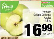 Freshline Golden Delicious Apples-1.5Kg Per Pack