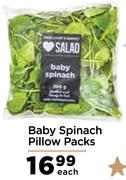 Baby Spinach Pillow Packs-Each