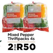 Mixed Pepper Thriftpacks 4's Pack-For 2