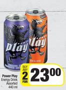 Power Play Energy Drink Assorted-For Any 2 x 440ml